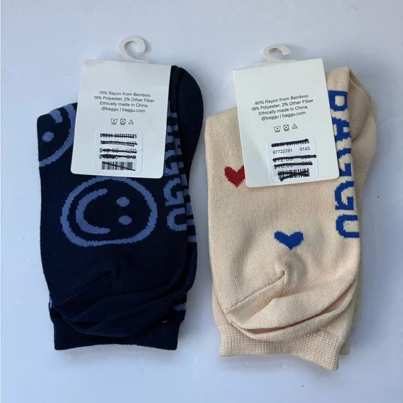Set of 2 NWT BAGGU Socks - Picture 6 of 11
